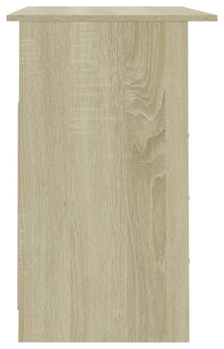 vidaXL Desk with Drawers Standing Computer Desk Sonoma Oak Engineered Wood