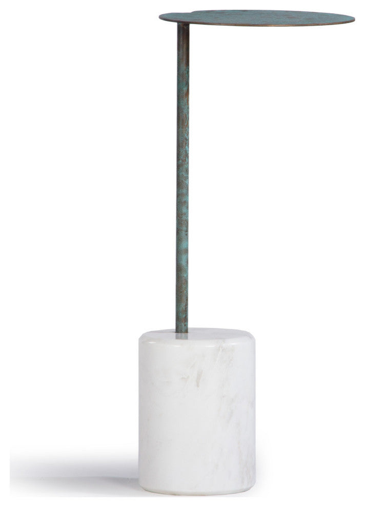 Lily Green Patina Drink Table, Small