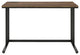 Built-in USB Port Writing Desk, Walnut