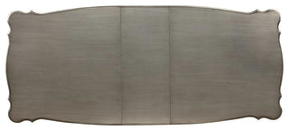Ariadne Dining Table With Pedestal, Antique Platinum Finish