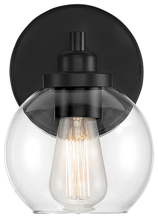 Carson Matte Black, 1-Light Sconce
