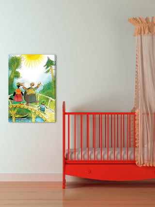 "Walk" Painting Print on Canvas by Curtis