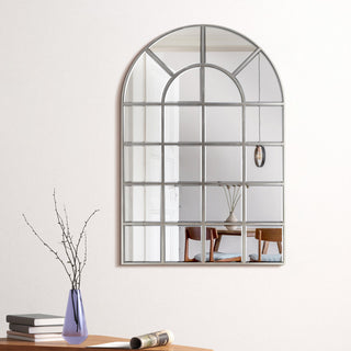 Beveled Arch Window Wall Mirror, 0.25" Beveled Edge, 44"x30" Bathroom Mirror