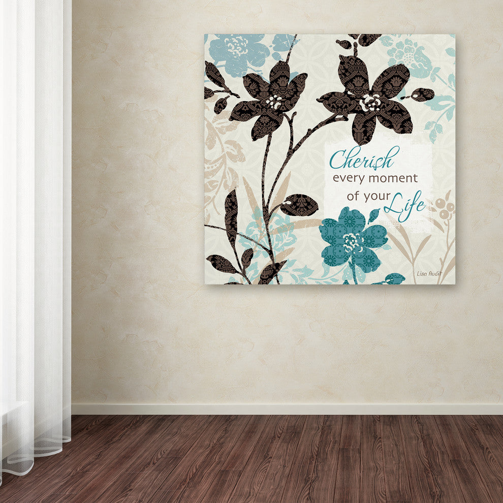 'Botanical Touch Quote I' Canvas Art by Lisa Audit