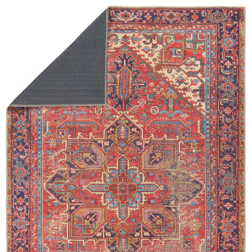 Vibe by Jaipur Living Lucinda Medallion Red/Blue Area Rug 4'X6'