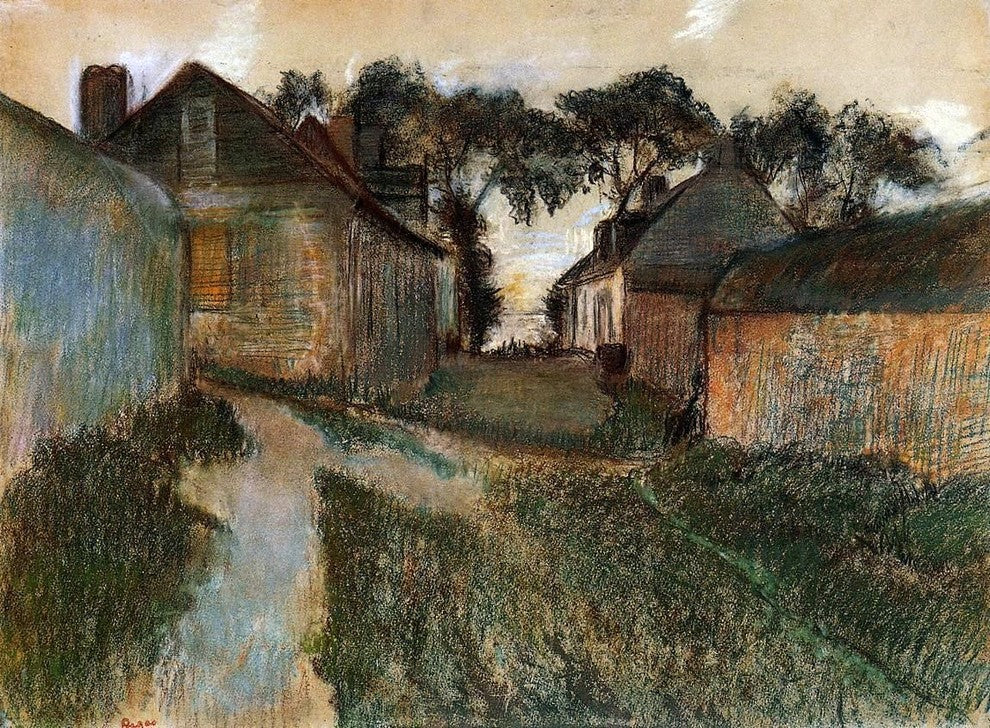 Edgar Degas Rue Quesnoy Saint-Valery-sur-Somme Gallery Wrapped Canvas Print