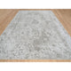 Gray Broken Persian Design Hand Knotted Wool and Silk Oversized Rug, 11'9"x15'