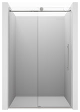 48-in x 76-in Frameless Sliding Shower Door,Chromed