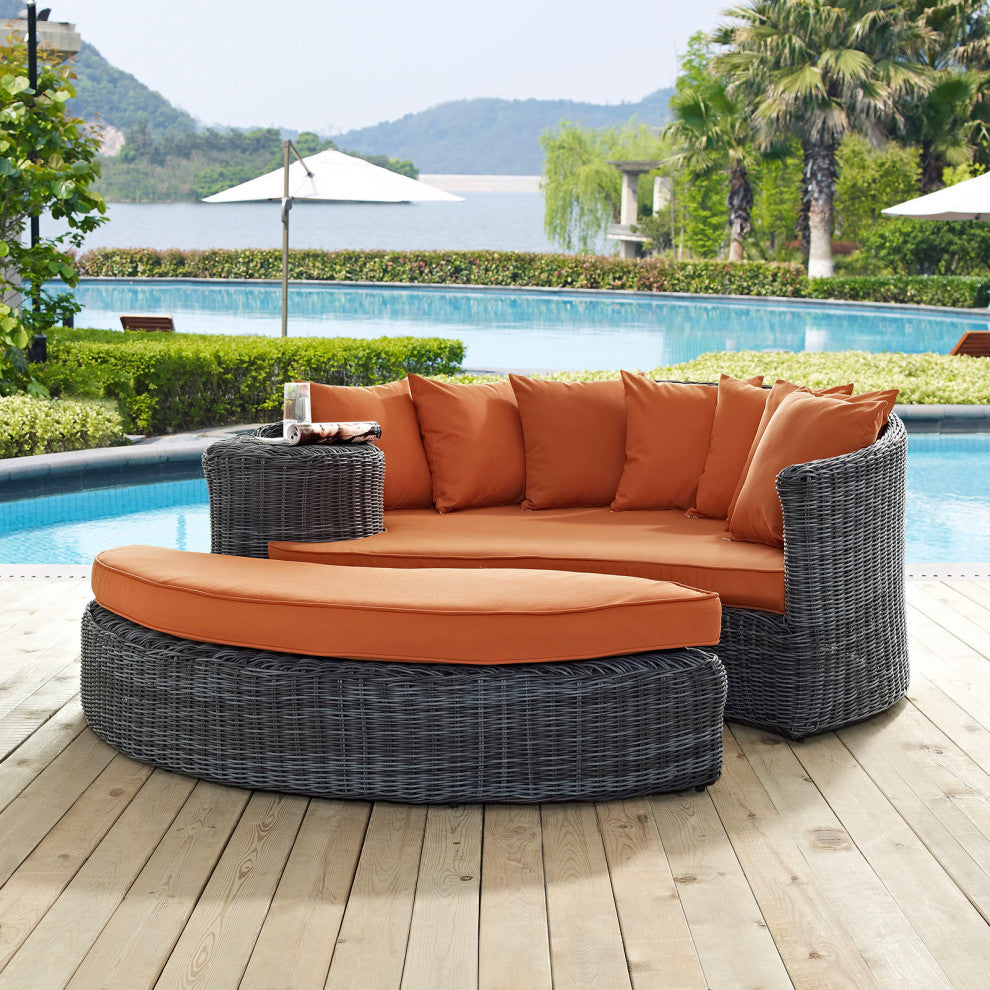 Canvas Tuscan Summon Outdoor Patio Sunbrella Daybed