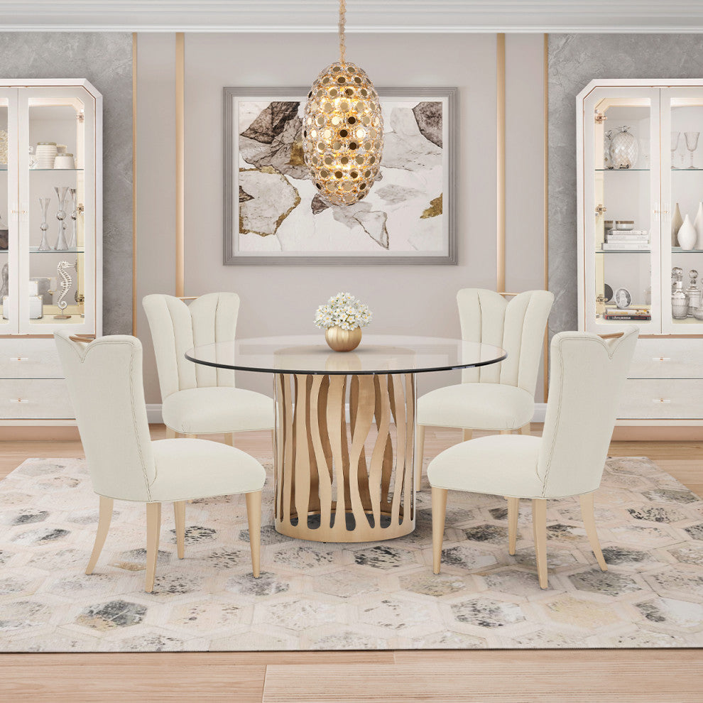 AICO Furniture La Rachelle 7 Piece Dining Table Set