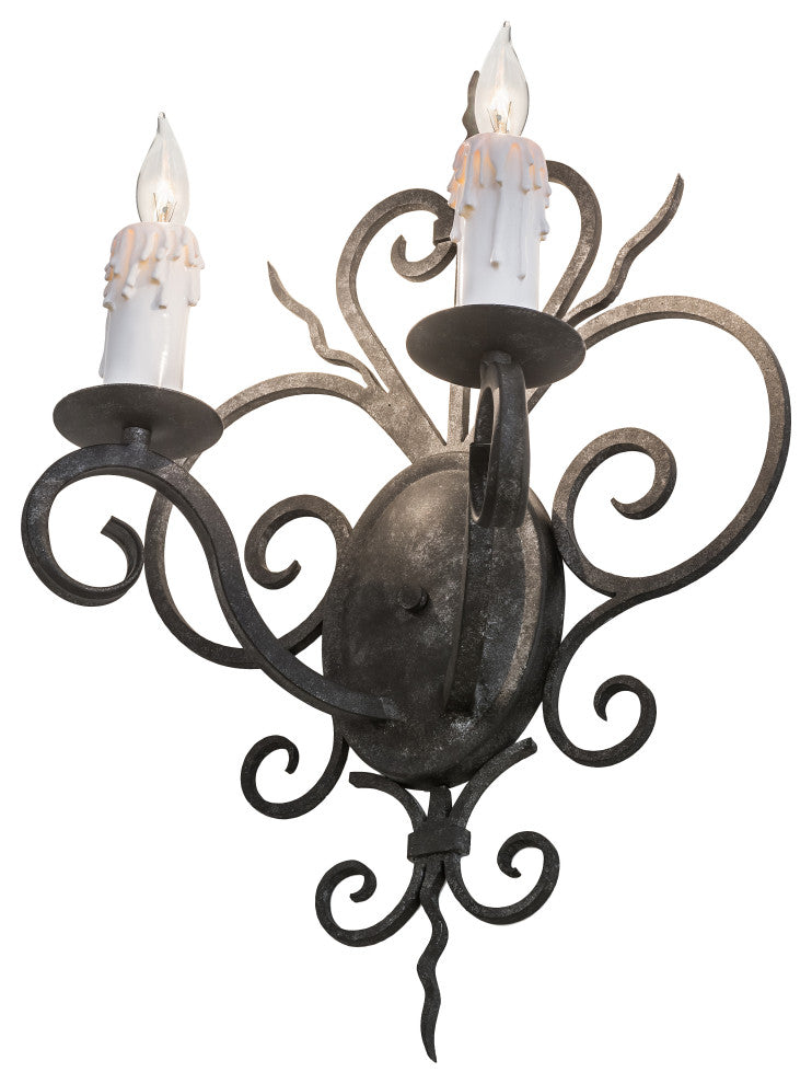 14 Wide Kenneth 2 Light Wall Sconce