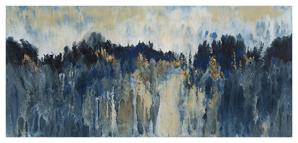 Contemporary Mountain Sound Wall Dcor - Multicolor