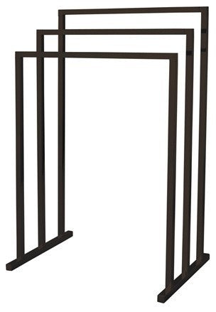 Kingston Brass Pedestal 3-Tier Steel Construction Towel Rack, Oil Rubbed Bronze