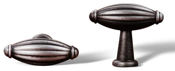 Distressed Nickel RKI Small Indian Drum Knob, RKICK9308DN