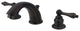 Kingston Brass Widespread Bathroom Faucet With Retail Pop-Up, Oil Rubbed Bronze