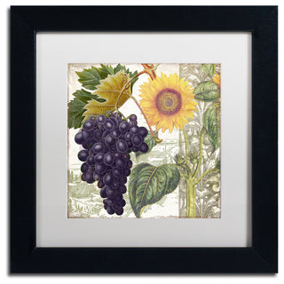 Color Bakery 'Dolcetto I' Matted Framed Art, Black Frame, White Mat, 11x11