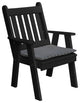 Poly Traditional English Chair, Black