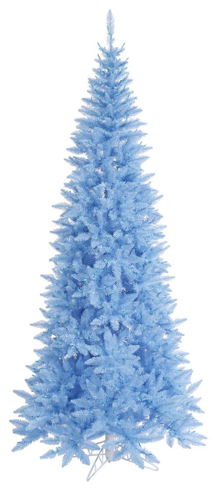 4.5'X24" Sky Blue Slim Fir Tree 400T