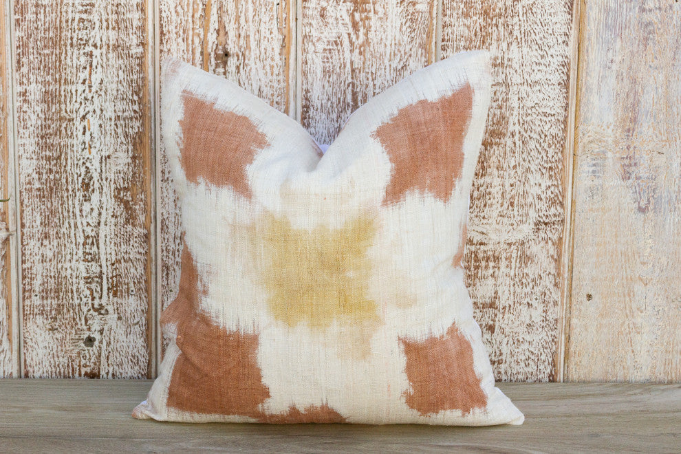 Mosa Organic Silk Ikat Pillow