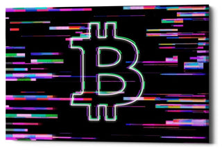 Epic Graffiti "Bitcoin Life" Giclee Canvas Wall Art, 18"x12"