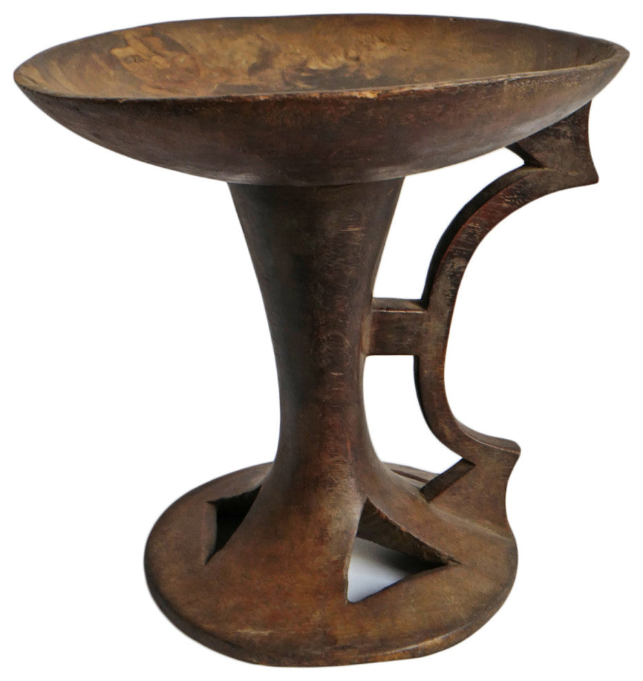 Consigned Naga Serving Bowl Stool