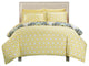 Ibiza Majorca Medallion Reversible 3-Piece Duvet Cover Set, King Yellow