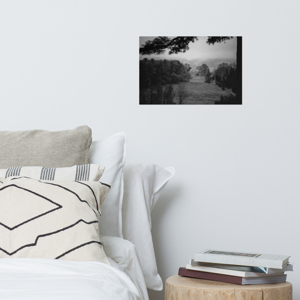 Mist of Valley Forge Landscape Photo Rural Unframed Wall Art Print, 12" X 18"