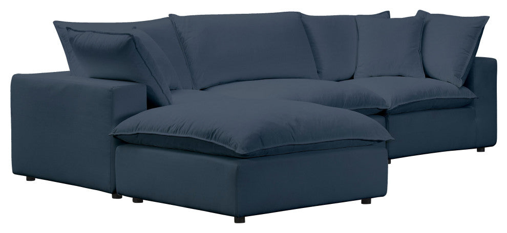 Cali Navy Modular 4-Piece Sectional