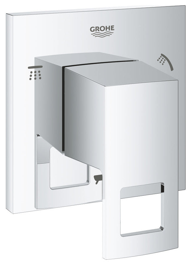 Grohe 29 217 1 Eurocube Single Handle 3 Function Diverter Valve - Starlight