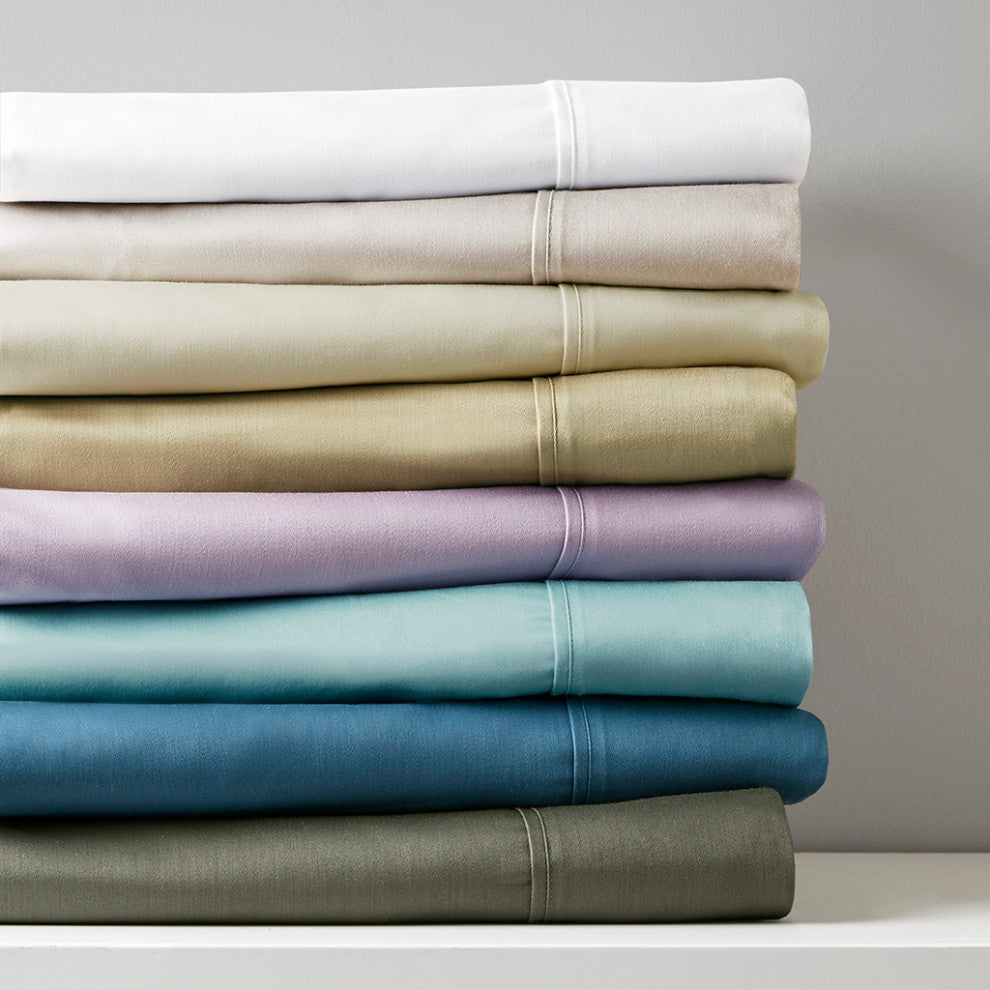 Madison Park 800 Thread Count Cotton-Blend Sateen 6-Piece Sheet Set, Purple