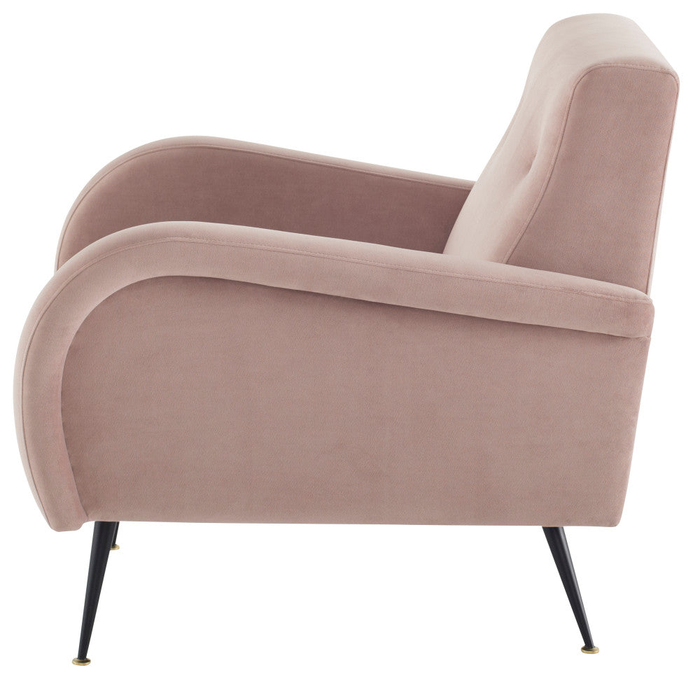 Hugo Blush Fabric Occasional Chair