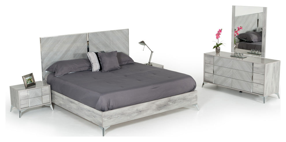 Nova Domus Alexa Italian Modern Gray Mirror