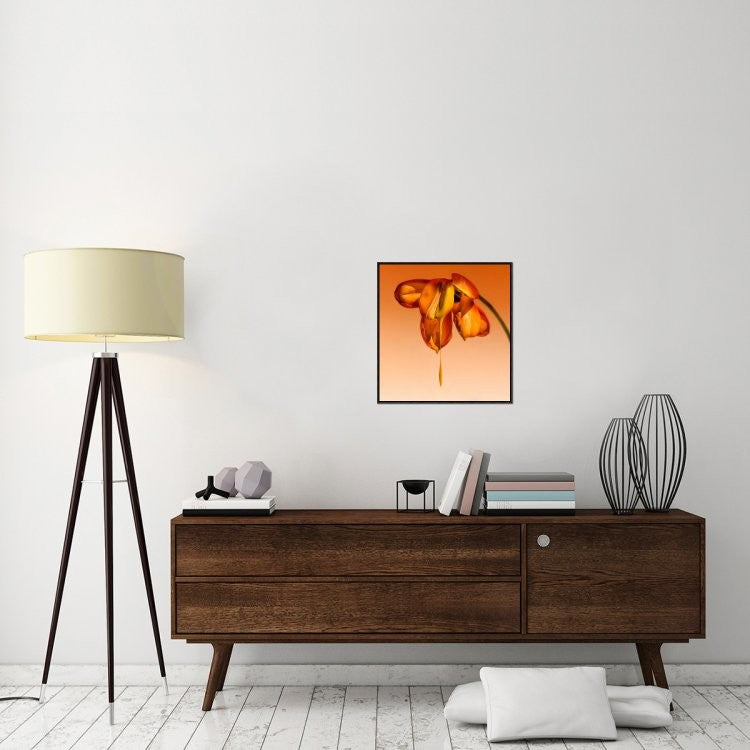 "Tears Of A Flower" Framed Canvas Giclee by Kent Mathiesen, 22x23"