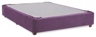 King Boxspring Cover, Bella Eggplant