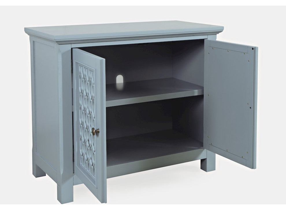 Isabella 38 Luxury Mirrored Accent Storage Cabinet