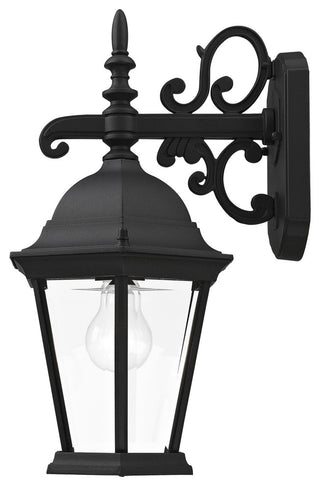 Textured Black Traditional, Historical, Outdoor Wall Lantern