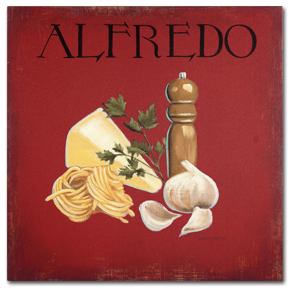 'Italian Cuisine III' Canvas Art by Marco Fabiano