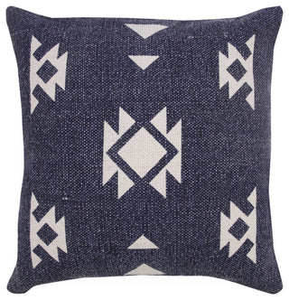 Southwestern Decorative Denim Geometric 20" x 20" Throw Pillow