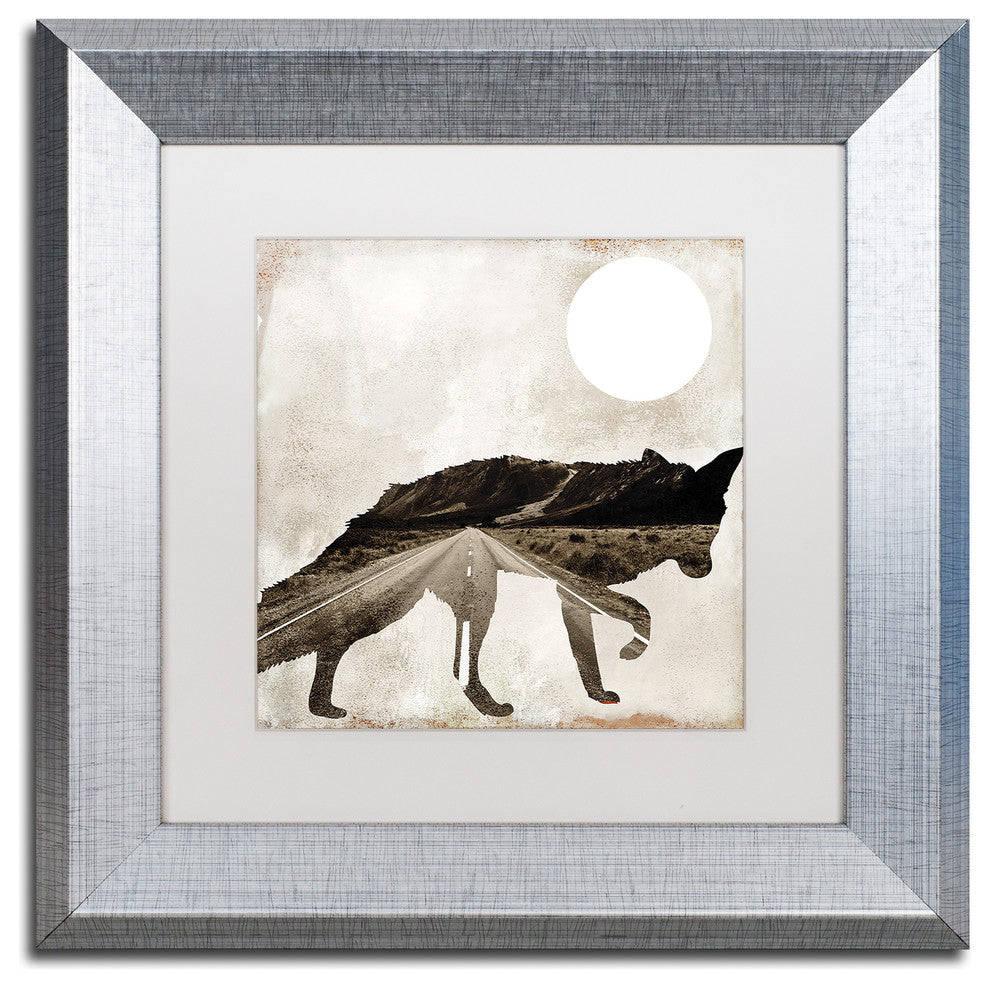 Color Bakery 'Going Wild II' Matted Framed Art, Silver Frame, White Mat, 11x11