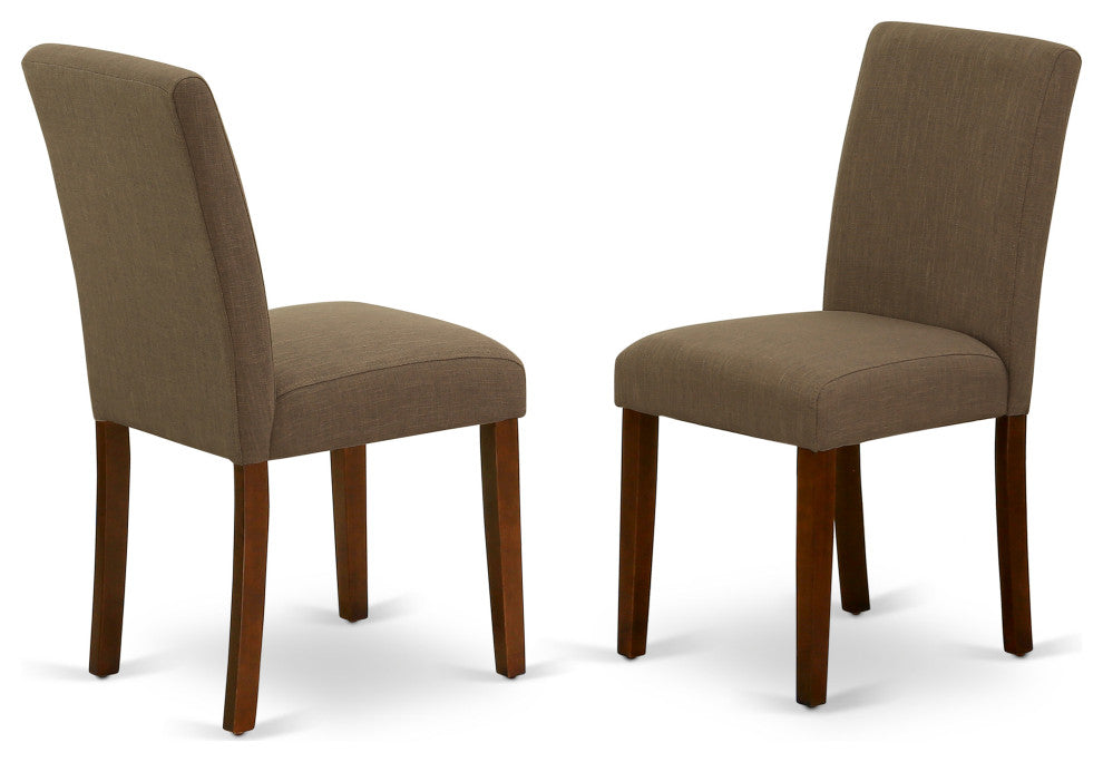 5 Pc Dining Set, Mahogany Breakfast Table, 4 Coffee Chairs