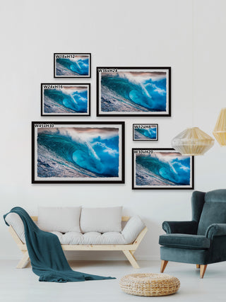 "The Perfect Wave" Framed Painting Print, 36x24