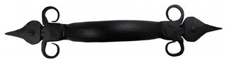 Door Pull Spear Black Wrought Iron 10 1/2" |
