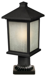 Holbrook 1 Light Outdoor Post Light in Black (PM Mount - incl.)