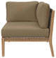 Clearwater Outdoor Patio Teak Wood Corner Chair