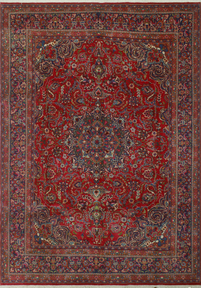Fine Vintage Distressed Arleth Red Rug