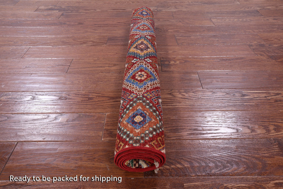 Khorjin Super Kazak Hand Knotted Wool Rug 3' 3" X 4' 10" - Q12321