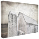 Farm Grainhouse Black & White Distressed Textures XXL Canvas Wall Art, 30"x40"