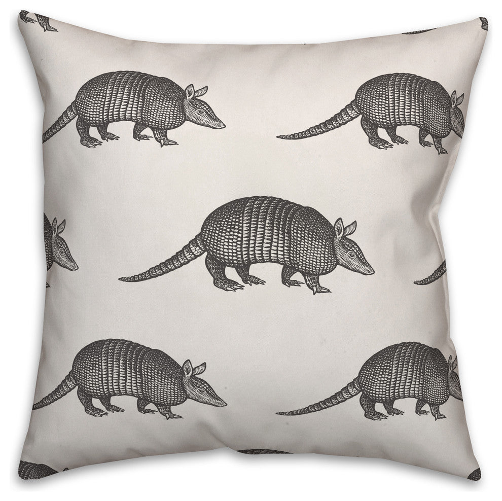 Armadillo Pattern 16x16 Throw Pillow