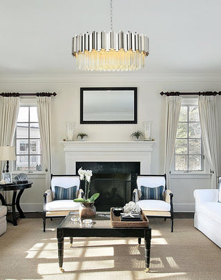 Home Living 32" Chandelier, Chrome