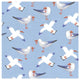 "Coastal Birds Pattern II" Digital Paper Print by Farida Zaman, 42"x42"
